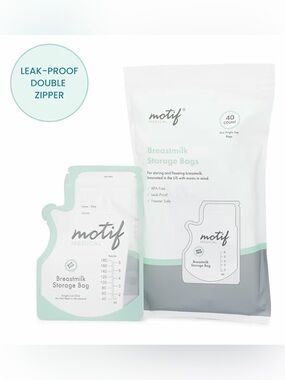 Motif Medical Breastmilk Storage Bags, 100 Count